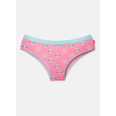 Calcinha Boneca Algodão Feminina Gata Meow