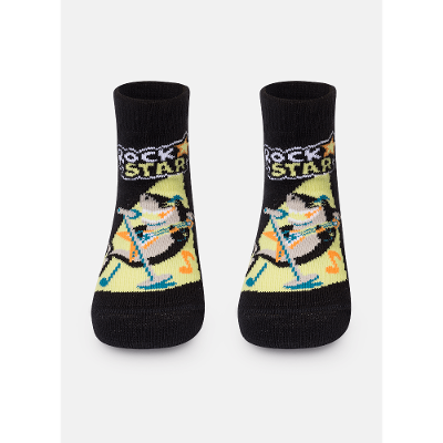 Meia Soquete Menino Bebê Tubarão Rockstar