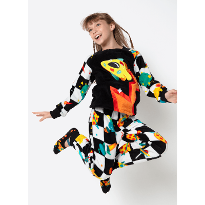 Pijama Manga Longa Soft Unissex Space Food
