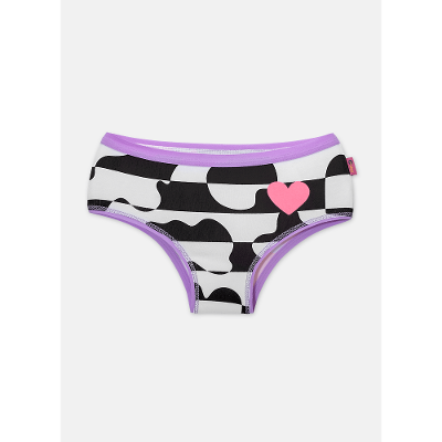 Calcinha Boneca Algodão Menina Vaca Patches