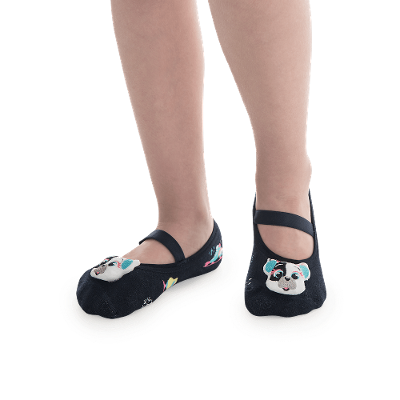 Meia Sapatilha Menina Antiderrapante com LED Patins