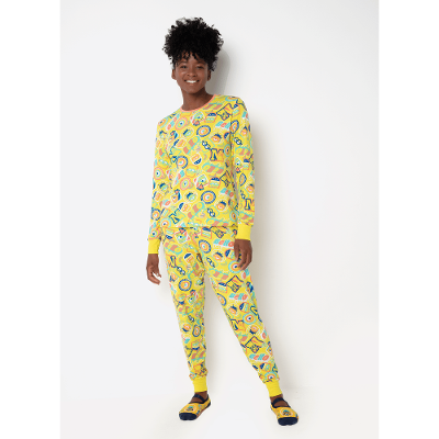 Pijama Manga Longa Viscolycra Adulto Unissex Minions
