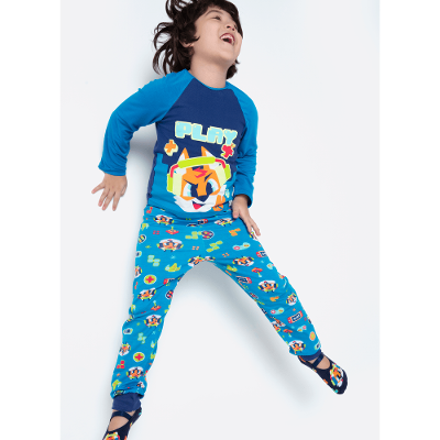 Pijama Manga Longa Viscolycra Menino Raposa Gamer