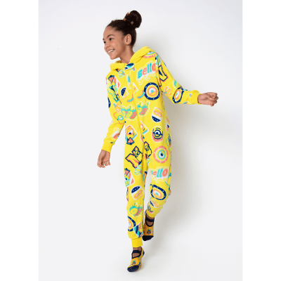 Macacão Manga Longa Soft Unissex Teen Minions