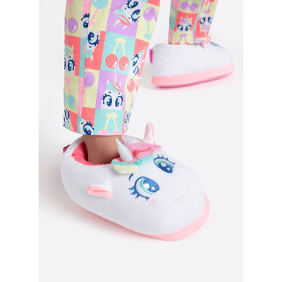 Pantufa Menina Teen Unicórnio Cherry