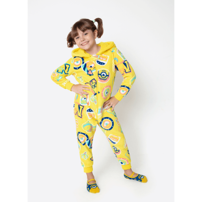 Macacão Manga Longa Soft Unissex Minions