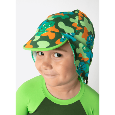 Chapéu Com Proteção Solar Menino Dino Trio