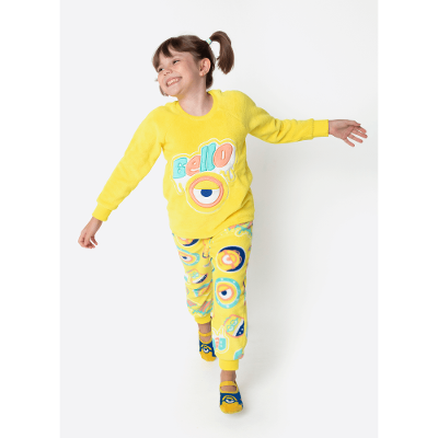 Pijama Manga Longa Soft Unissex Kids Minions