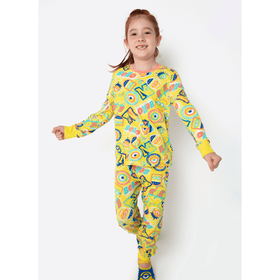 Pijama Manga Longa Viscolycra Menina Minions