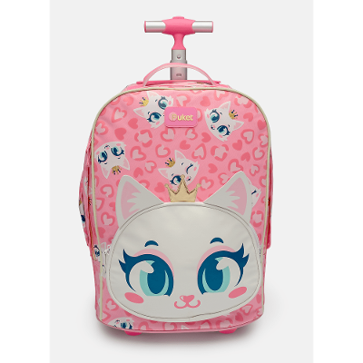 Mochila com Rodinha Gata Romântica