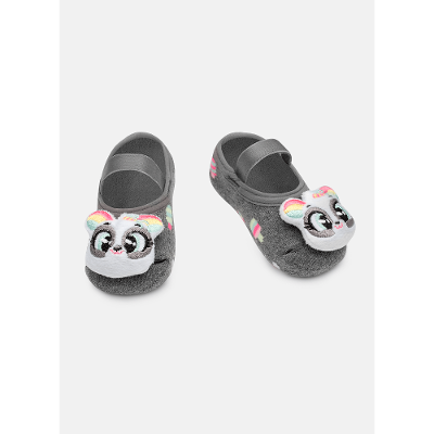 Meia Sapatilha Antiderrapante Bebê Menina Panda Summer com LED
