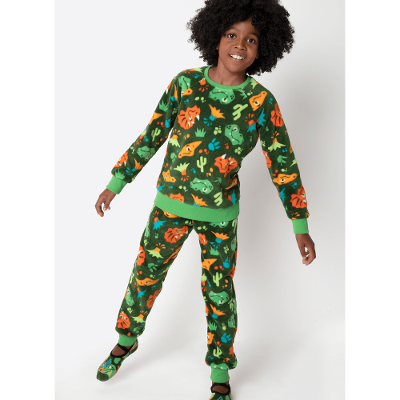 Pijama Manga Longa Soft Menino Estampado Dino Trio