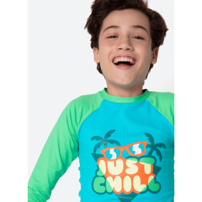 Camiseta Manga Longa Menino Teen Dino Miami