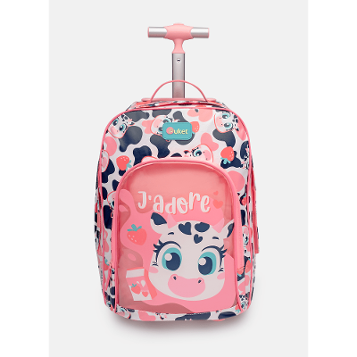 Mochila com Rodinha Vaca Romântica