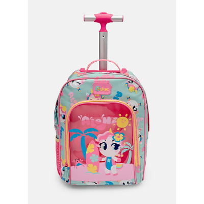 Mochila Média com Rodinha Unicórnio Aloha