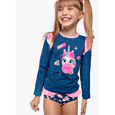 Camiseta Menina Unicórnio