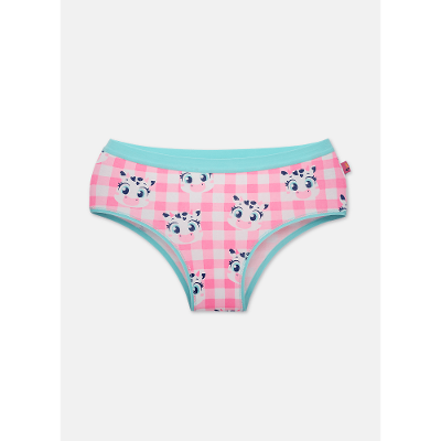 Calcinha Boneca Algodão Feminina Vaca Romântica