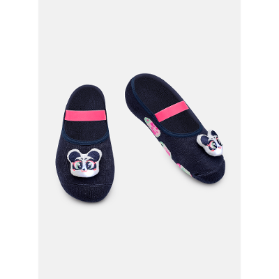 Meia Sapatilha Feminina com Aplique de Led Panda Miami