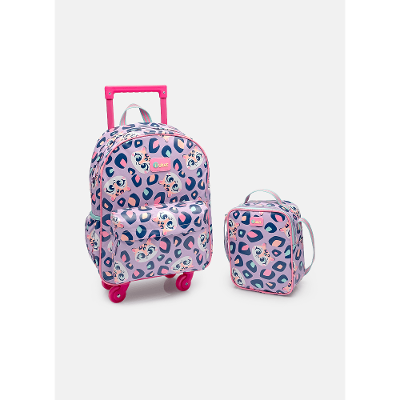Kit Mochila + Lancheira Onça