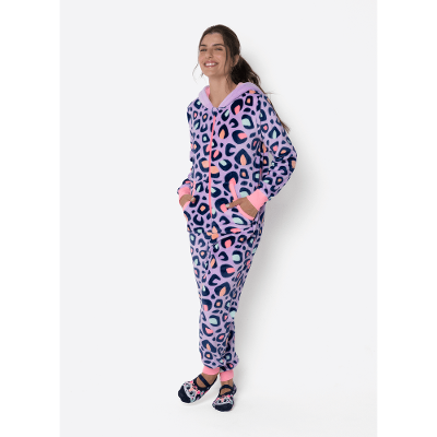 Macacão Manga Longa Soft Feminino Onça