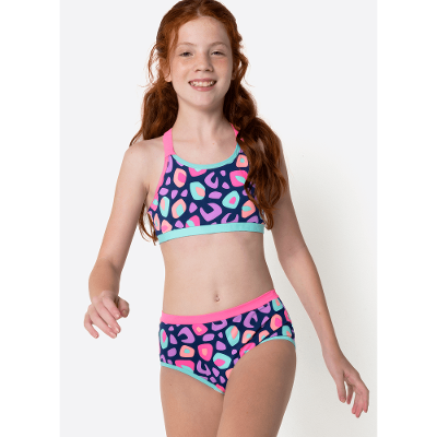 Biquini Menina Teen Onça