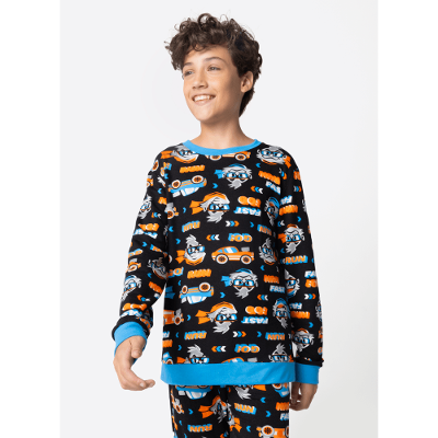 Pijama Manga Longa Ultra Visco Menino Teen Gorila Racing