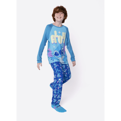 Pijama Manga Longa Menino Teen Stitch