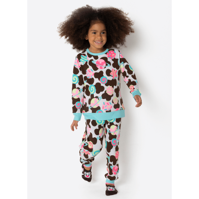 Pijama Manga Longa Menina Vaca Chocolate