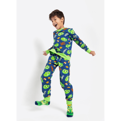Pijama Manga Longa Ultra Visco Menino Dragão Camping