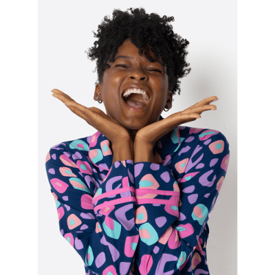 Camisola Manga Longa Viscose Feminina Onça