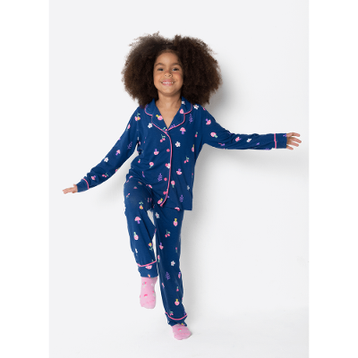 Pijama Manga Longa Viscose Menina Unicórnio Encantado