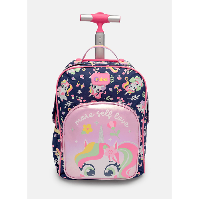 Mochila com Rodinha Menina Unicórnio Encantado