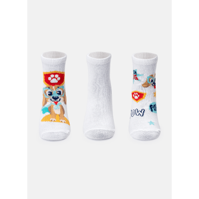 Kit com 3 Meias Soquete Bebê Menino Cachorro