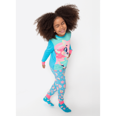 Pijama Manga Longa Viscolycra Menina Raposa Confeiteira