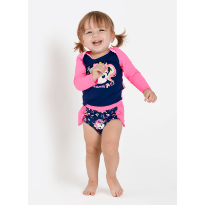 Conjunto Camiseta e Calcinha Bebê Menina Unicórnio Encantado