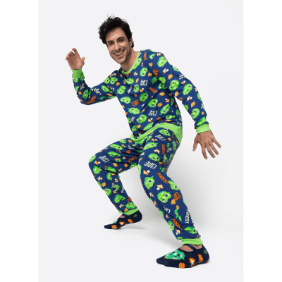 Pijama Manga Longa Ultra Visco Masculino Dragão Camping