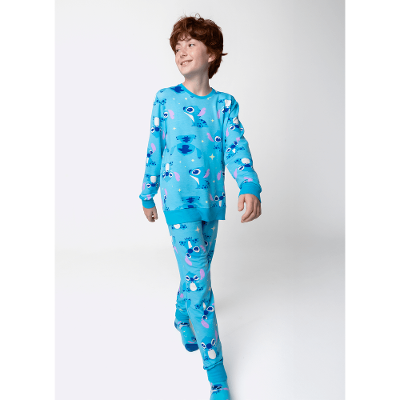 Pijama Manga Longa Ultra Visco Menino Teen Stitch