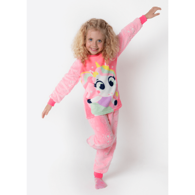 Pijama Manga Longa Soft Menina Unicórnio Encantado