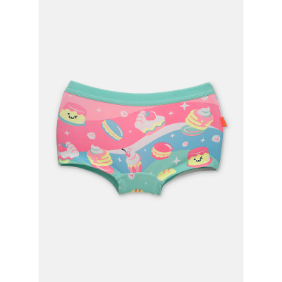 Calcinha BodyShorts Algodão Menina Teen Raposa Confeiteira
