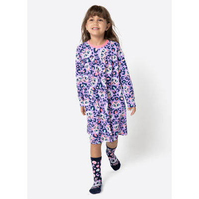 Camisola Manga Longa Algodão Menina Onça
