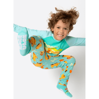 Pijama Manga Longa Viscolycra Menino Capivara Vibes