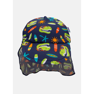 Chapéu com Proteção Solar Menino Dino Surf