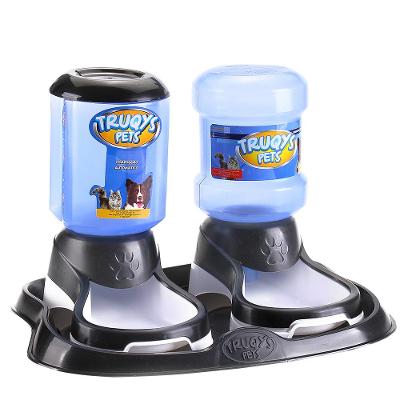 Kit Truqys Pets Automático Bandeja + Comedouro + Bebedouro - Preto