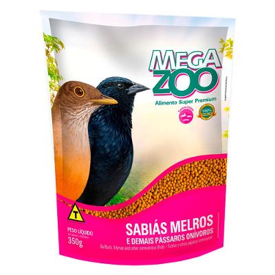 Ração Extrusada para Trinca-Ferros e Sabiás Megazoo (O 20) - 350 g