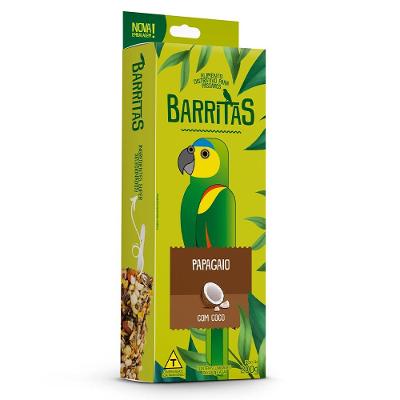 Barritas Zootekna com Coco para Papagaio - 200 g