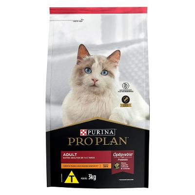 Ração Purina Pro Plan Frango Gatos Adultos - 3 Kg