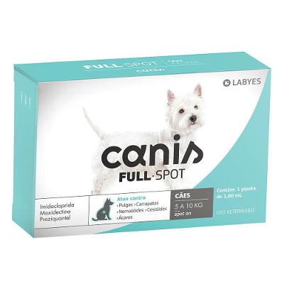 Antiparasitário Labyes Canis Full Spot para Cães de 5 Kg até 10 Kg - 1 Pipeta