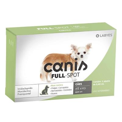 Antiparasitário Labyes Canis Full Spot para Cães de 1 Kg até 4 Kg - 1 Pipeta