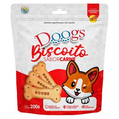 Biscoito Doogs para Cães Sabor Carne - 200g