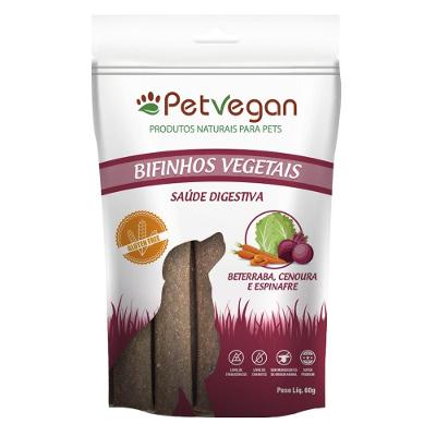 Bifinho PetVegan para Cães Sabor Beterraba e Cenoura - 60g